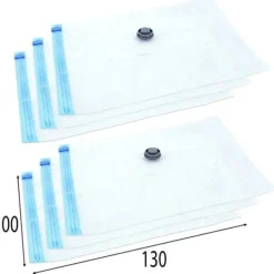 Vakuumposer vakuumpose til tøj sengetøj sweater sæt med 6 stk. 130x100 cm Best