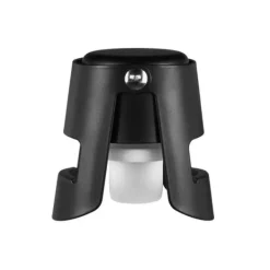 Vakuumprop i rustfrit stål med forseglingsfunktion til champagneflasker - Svart Best