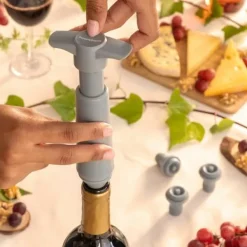 Flaskepropper>Vakuumpumpe og vinstoppere Winuum InnovaGoods (4 hætter)