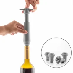 Vakuumpumpe og vinstoppere Winuum InnovaGoods (4 hætter) Discount