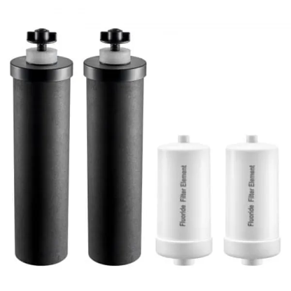 Vandfiltre>Vandfilter udskiftningselementer, 62x243 mm, pakke med 4, aktivt kul