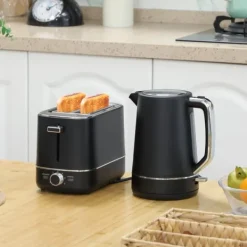Vandkoger og Brødrister Sæt, 27,2x15,6x18,5 cm, Sort Best