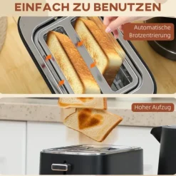 Vandkoger og Brødrister Sæt, 27,2x15,6x18,5 cm, Sort Best