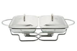 Tilbehør Til Madservering>VARMEbestandig BORDVARMER 2x1,6L KINGHOFF KH-1412
