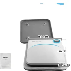 Damppresser>Varmepressemaskine, Bærbart Design, Brugervenlige Kontroller,9x9in Blå