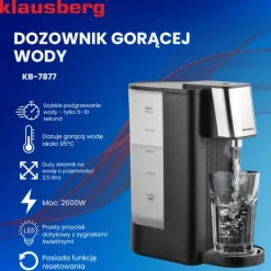 Varmtvandsdispenser fordeler 2,5L KLAUSBERG KB-7877 Best