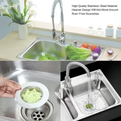 Vasksi / afløbssi i rustfrit stål 2-pak Discount