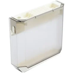 Vægmonteret knivholder ultratynd plastik installationsboks opbevaringsstativ til køkken grå Discount