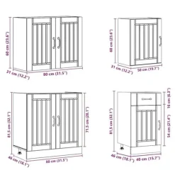 vidaXL Monteringsfärdiga Kök & Pentryn><noscript><img width=