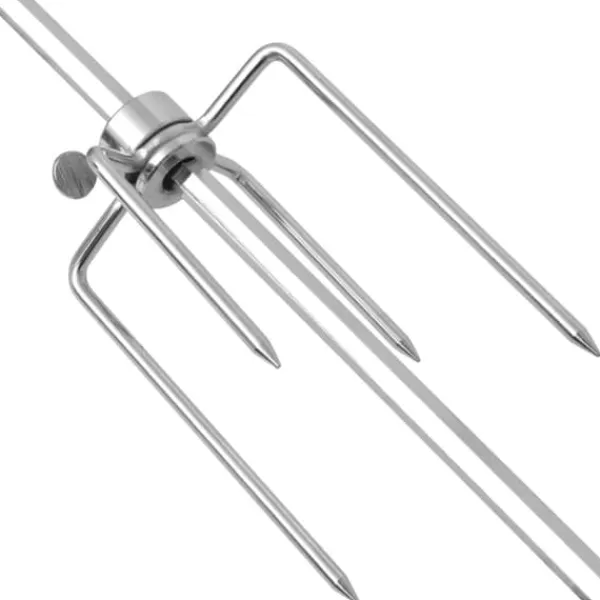 vidaXL BBQ-rotisserispyd med motor stål 1.200 mm - Stegeovne & rotisserier Clearance