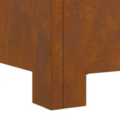 vidaXL Bålsted Brun 60 x 60 x 30 cm Forvitret stål Sale