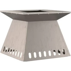vidaXL Bålsted Brun 48 x 48 x 40 cm Forvitret stål