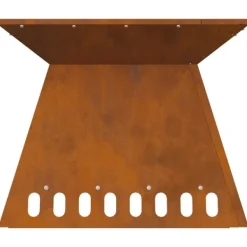 vidaXL Bålsted Brun 48 x 48 x 40 cm Forvitret stål