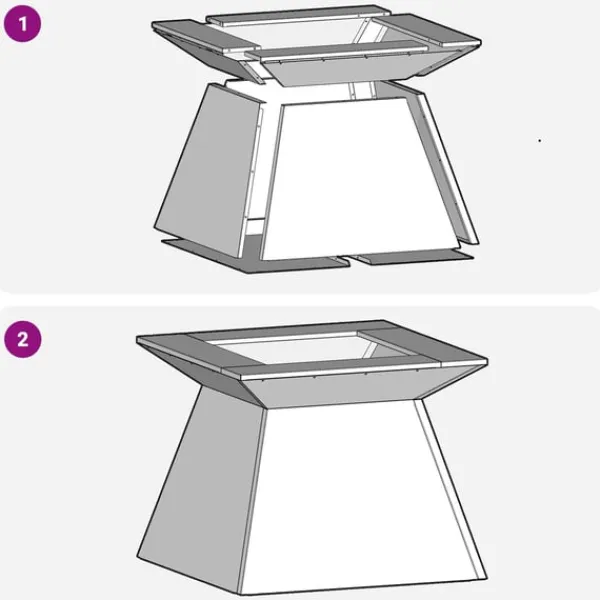 vidaXL Bålsted Brun 48 x 48 x 40 cm Forvitret stål