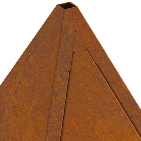 vidaXL Terrassevarmere>Bålsted Brun 50 x 50 x 51 cm Forvitret stål