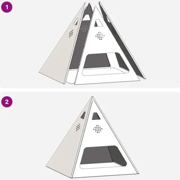 vidaXL Terrassevarmere>Bålsted Brun 50 x 50 x 51 cm Forvitret stål
