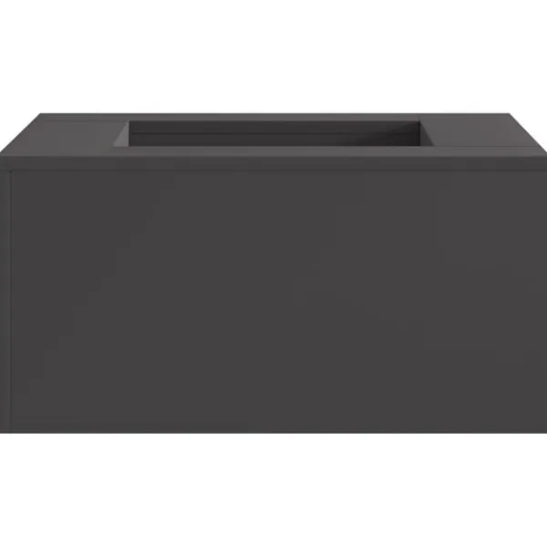 vidaXL Bålsted Sort 60 x 60 x 30 cm Koldvalset stål Hot