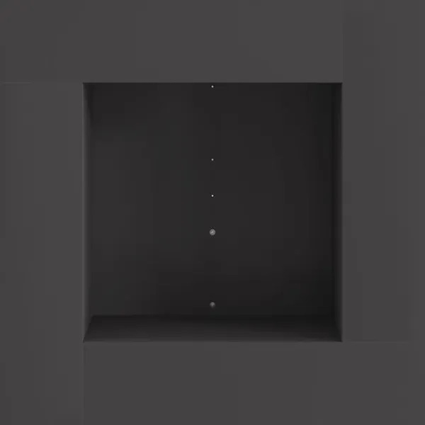 vidaXL Bålsted Sort 60 x 60 x 30 cm Koldvalset stål Hot