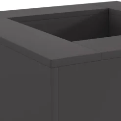 vidaXL Bålsted Sort 60 x 60 x 30 cm Koldvalset stål Hot