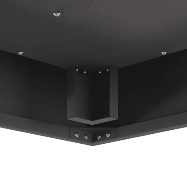 vidaXL Bålsted Sort 60 x 60 x 30 cm Koldvalset stål Hot