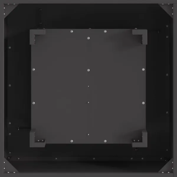 vidaXL Bålsted Sort 60 x 60 x 30 cm Koldvalset stål Hot