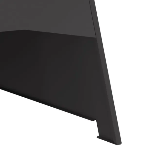 vidaXL Terrassevarmere>Bålsted Sort 50 x 50 x 95 cm Koldvalset stål