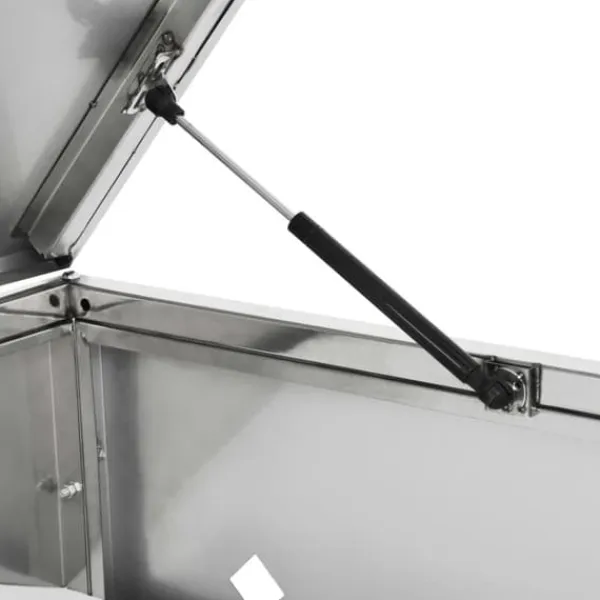 vidaXL Tilbehør Til Affaldshåndtering>enkelt skraldespandsskjuler 240 l rustfrit stål - Affaldsspandsskjulere