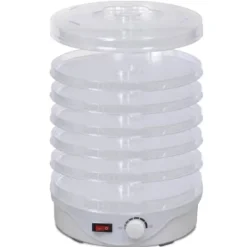 vidaXL fødevaredehydrator rund 250 W 6 bakker - Dehydratorer New