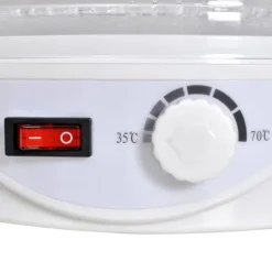 vidaXL fødevaredehydrator rund 250 W 6 bakker - Dehydratorer New