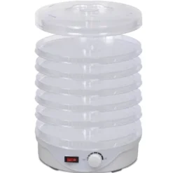 vidaXL fødevaredehydrator med 6 stabelbare bakker (rund) - Køkkenudstyr Hot