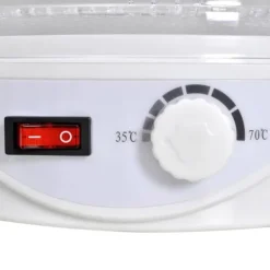 vidaXL fødevaredehydrator med 6 stabelbare bakker (rund) - Køkkenudstyr Hot