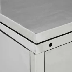 vidaXL firdobbelt skraldespandsskur 240 l rustfrit stål - Affaldsspandsskjulere Online