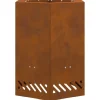vidaXL Fire Pit Brown 38 x 38 x 51 cm Weathering steel New