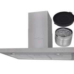 vidaXL flad emhætte 900 mm rustfrit stål - Emhætter Hot