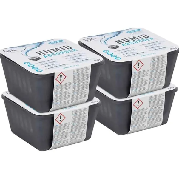 vidaXL Luftaffugtere>Fugtabsorbere med genopfyldningspose 4 stk. 450 g