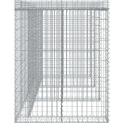 vidaXL gabionvæg til skraldespand 270x91x120 cm galvaniseret jern - Affaldsspandsskjulere Clearance