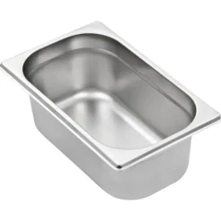 vidaXL gastronorm beholder 8 stk. GN 1/4 100 mm rustfrit stål - Varmebordspander Sale