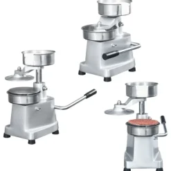 vidaXL hamburgerpresser med 500 mellemlægningspapirer 10 cm aluminium - Køkkenredskaber