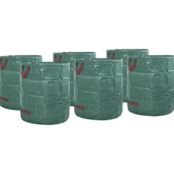 vidaXL Havematerialeposer 12 pcs Grøn 45 x 45 x 76 cm Polypropylen