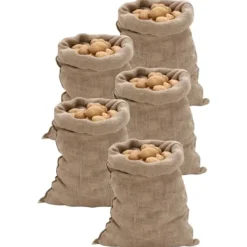 vidaXL jutesække 5 stk. 60x105 cm 100 % jute 220 g/m2 - Kufferter & tasker