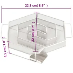 vidaXL Kallröksgenerator 6-sidig 22,5 cm rostfritt stål Sale