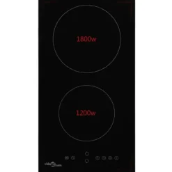 vidaXL keramisk kogeplade med 2 brændere Touch Control 3000 W - Kogeplader Best