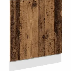 vidaXL låge til opvaskemaskine 60x1,5x67 cm konstrueret træ antikt træ Best