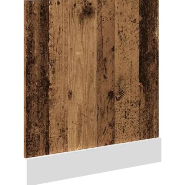vidaXL låge til opvaskemaskine 60x1,5x67 cm konstrueret træ antikt træ Best