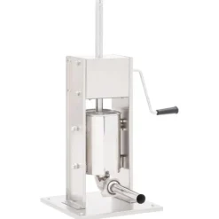 vidaXL manuel pølsestopper 3 l rustfrit stål sølvfarvet New