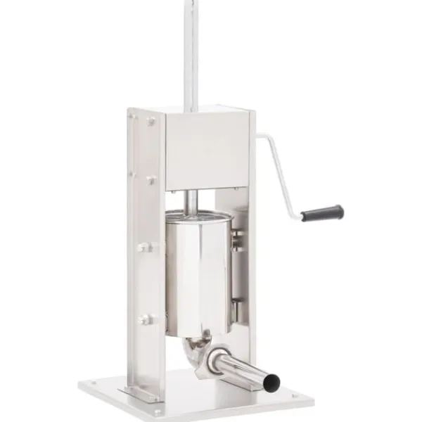 vidaXL manuel pølsestopper 3 l rustfrit stål sølvfarvet New