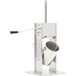 vidaXL manuel pølsestopper 3 l rustfrit stål sølvfarvet New