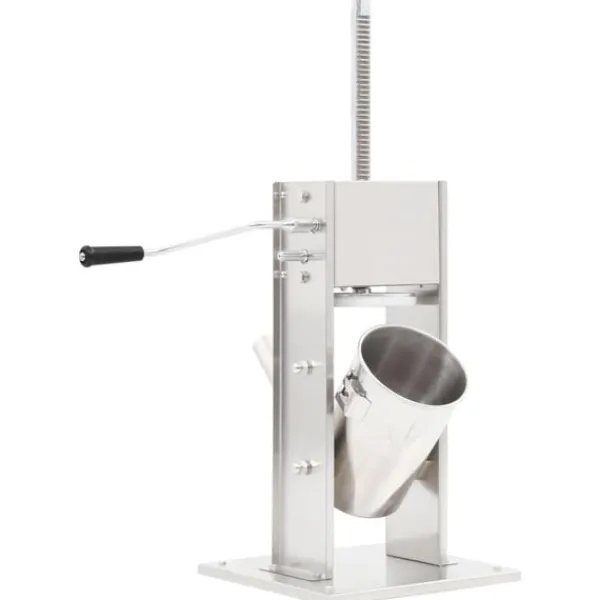 vidaXL manuel pølsestopper 3 l rustfrit stål sølvfarvet New