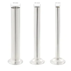 vidaXL manuel pølsestopper 3 l rustfrit stål sølvfarvet New