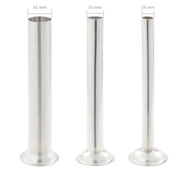 vidaXL manuel pølsestopper 3 l rustfrit stål sølvfarvet New